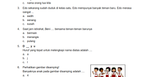 Membangun Fondasi Pengetahuan Contoh Soal Tematik Kelas 1 SD Tema 1