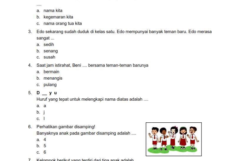 10 Kumpulan Soal Tema Kelas 1 Terbaru 2026 yang Bikin Anak Lebih Cepat Paham Materi Sekolah