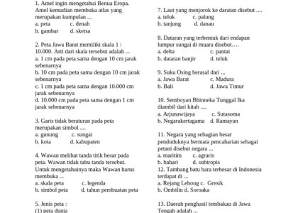 15 Contoh Soal UAS IPS Kelas 4 Semester 1 Terbaru dan Kunci Jawaban Agar Nilai Sempurna