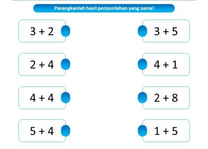contoh soal matematika sd kelas 1 sampai 6
