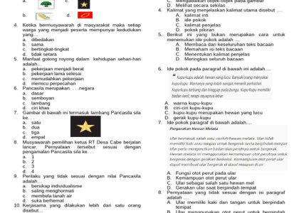 soal online tema 1 kelas 5