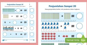 100 Worksheet Anak SD Kelas 1 Matematika hingga Bahasa
