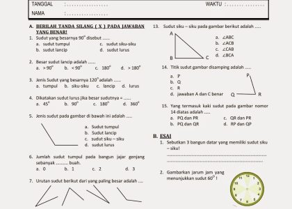 soal semester 1 kelas 4 tema 3