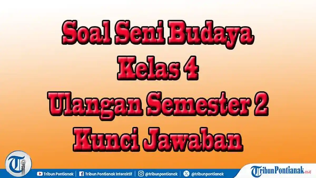Alat Musik Gitar Dimainkan dengan Cara 50 Soal Seni Budaya Kelas 4