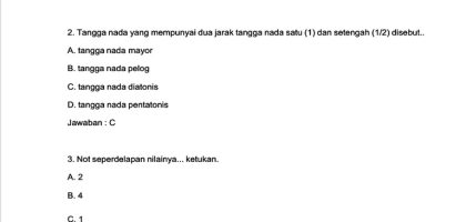 Soal Seni Budaya Kelas 4 Semester 2 PDF