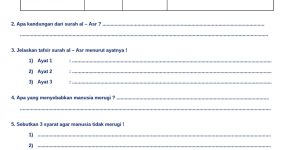 Soal Al Quran Hadis Kelas 4 Bab 1-2 PDF