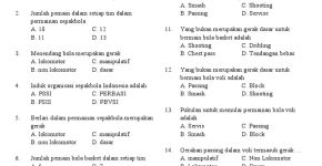 Memahami Dunia Gerak dan Kebugaran Panduan Kisi-Kisi Soal Pilihan