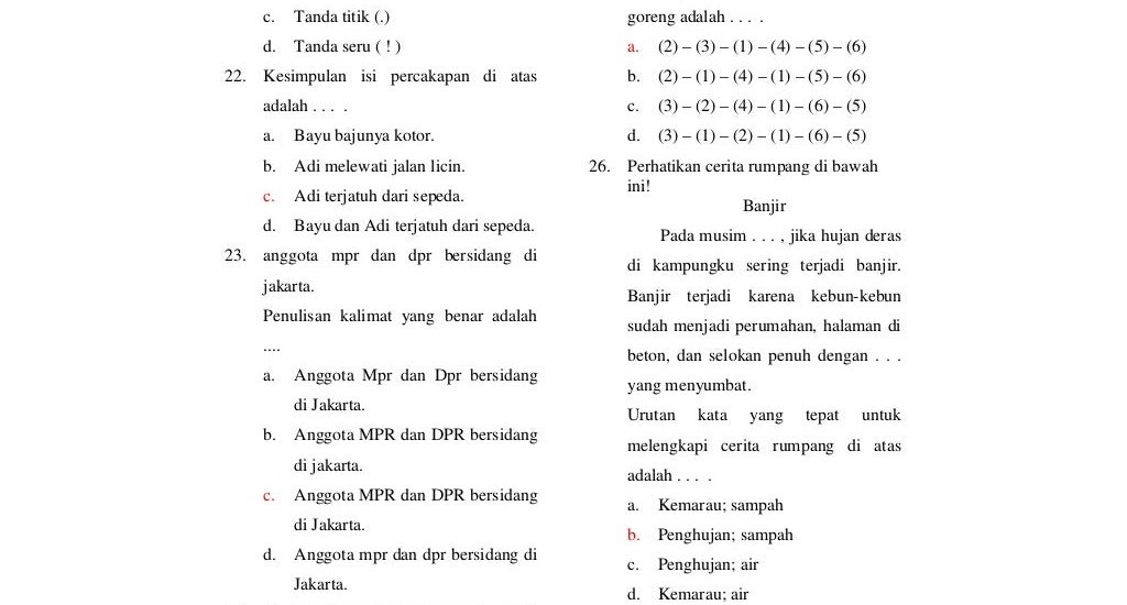 Akhirnya Terungkap 5 Soal Bahasa Sunda Kelas 4 Semester 1 dan Kunci Jawaban di 2026