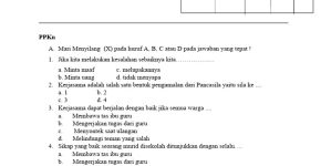 Menguasai Tema 2 Kelas 3 SD Semester 1 Latihan Soal Ulang Harian yang