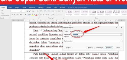 Rahasia Cepat Cara Mengganti Satu Kata Sekaligus di Word yang Jarang