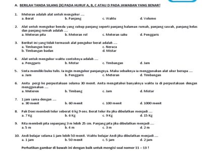 5 Contoh Latihan Soal Kelas 3 SD yang Wajib Dikuasai Sebelum Ulangan Bab 1 Kawan Seiring