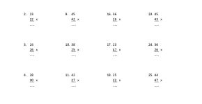 Soal Matematika Kelas 3 Sd Perkalian Dan Pembagian - Piffle me