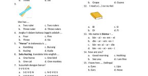 Kamus Bahasa Indonesia Kelas 4 Soal UAS PAS Semester 1 2025