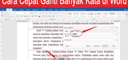 Cara Mengganti Kata Di Word Dalchaebi