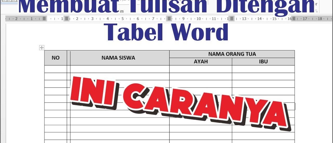 Ternyata Semudah Ini Cara Mengubah Kata dalam Tabel di Word Secara Otomatis