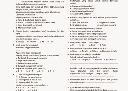 Wajib Tahu! Begini Cara Mudah Download Soal UTS Bahasa Indonesia Kelas 4 Semester 2 untuk Latihan Si Kecil