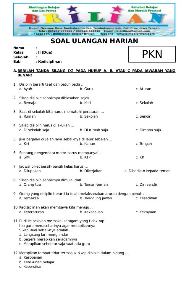 7 Contoh Soal Tematik PKN Kelas 2 yang Sering Muncul di Ujian 2026, Wajib Tahu Sebelum Terlambat