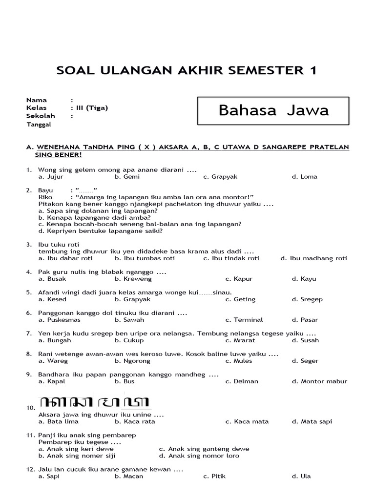 7 Rahasia Latihan Soal UAS Semester Ganjil Kelas 3 SD yang Membantu Anak Sukses di 2026