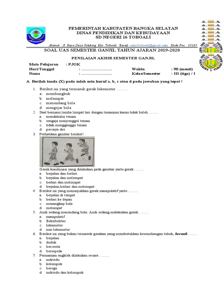 Ternyata Ini 7 Latihan Soal UAS PJOK Kelas 3 SD Semester 1 yang Sering Muncul dan Wajib Dikuasai Sebelum Ujian