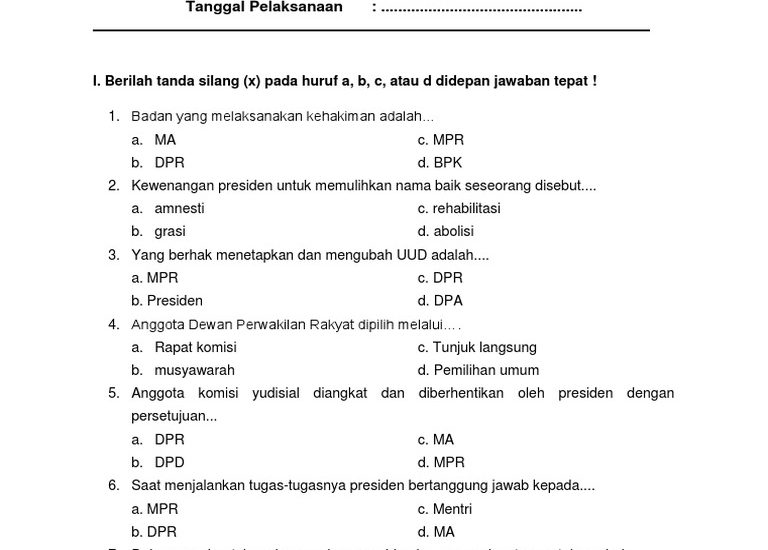 Ternyata Ini Kisi Kisi Soal PKN Kelas 4 Semester 2 Tahun 2015 yang Wajib Dikuasai Siswa Sebelum Ulangan Akhir