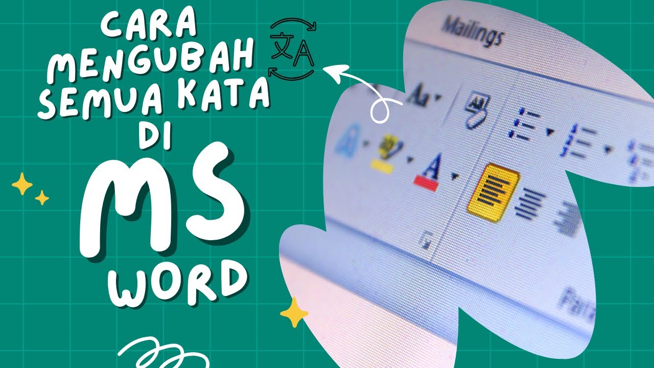 Cara mengubah kata di Microsoft Word - YouTube
